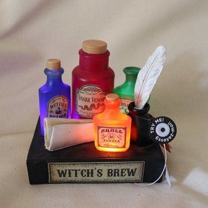 Light Up Potion Bottles Bookstack